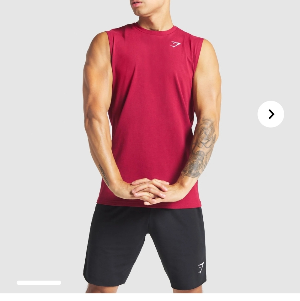 Gymshark critical sleeveless t-shirt